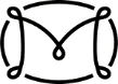 Company logo with a looped M monogram
